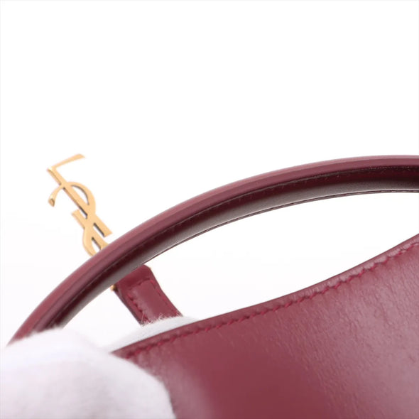Saint Laurent Rouge Merlot LE 37 Mini Leather Bucket Bag [Clearance Sale]