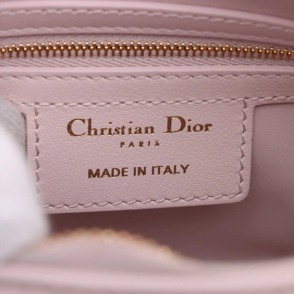 Christian Dior Pink Macrocannage Calfskin Groove 20 Bag  [Clearance Sale]