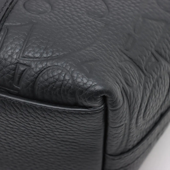 Christian Dior Black Leather Weekender  [Clearance Sale]