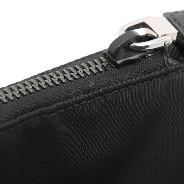 Prada Black Re-Nylon and Saffiano Leather Shoulder Bag [Clearance Sale]