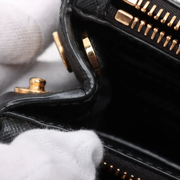 Prada Black Saffiano Leather Galleria Mini Bag [Clearance Sale]