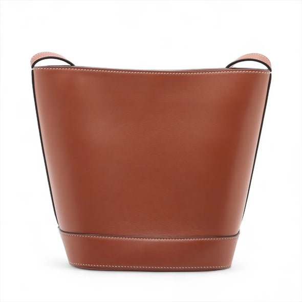 Celine Brown Leather Triomphe Bucket Bag [Clearance Sale]