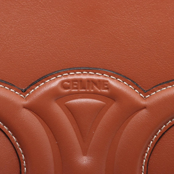 Celine Brown Leather Triomphe Bucket Bag [Clearance Sale]