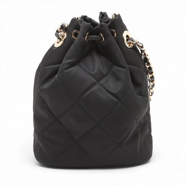 Nero Quilted Re-Nylon Bucket Bag