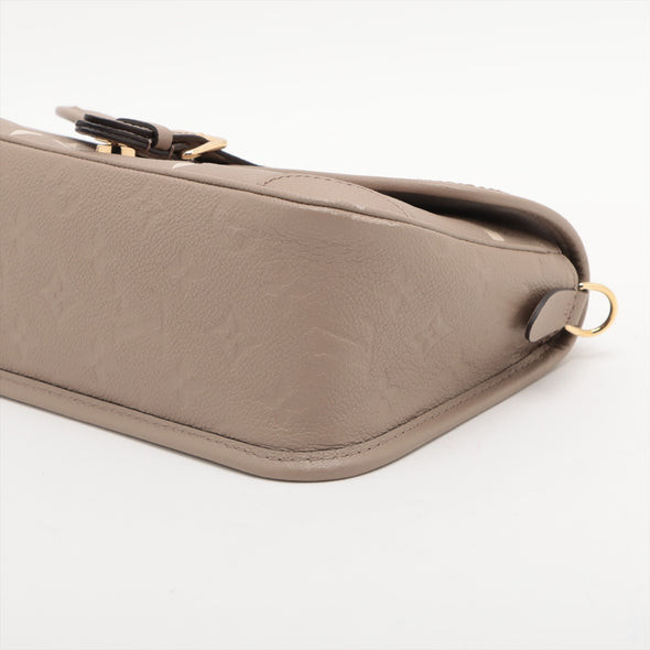 Louis Vuitton Tourterelle Bicolor Monogram Empreinte Leather Diane [Clearance Sale]