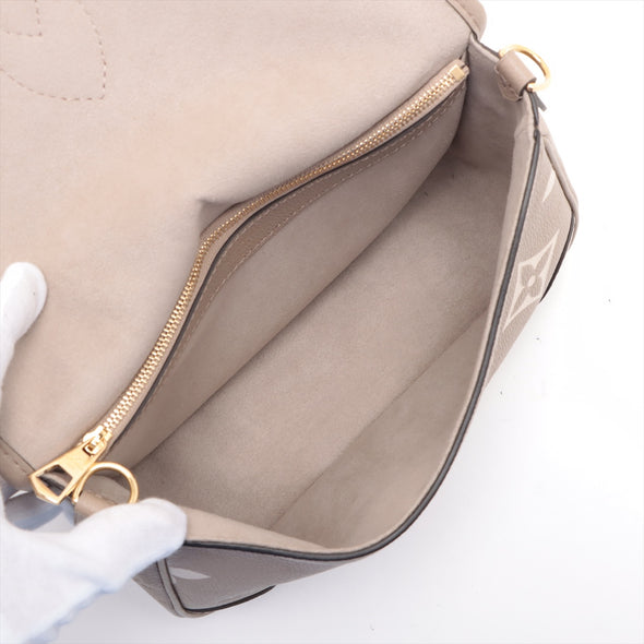 Louis Vuitton Tourterelle Bicolor Monogram Empreinte Leather Diane [Clearance Sale]