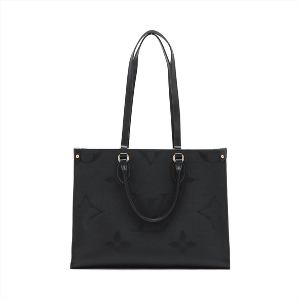 Louis Vuitton Noir Monogram Empreinte Leather OnTheGo MM [Clearance Sale]