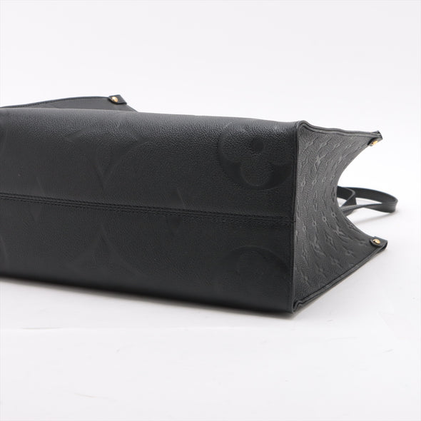 Louis Vuitton Noir Monogram Empreinte Leather OnTheGo MM [Clearance Sale]