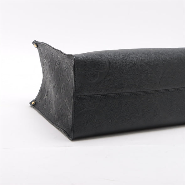 Louis Vuitton Noir Monogram Empreinte Leather OnTheGo MM [Clearance Sale]