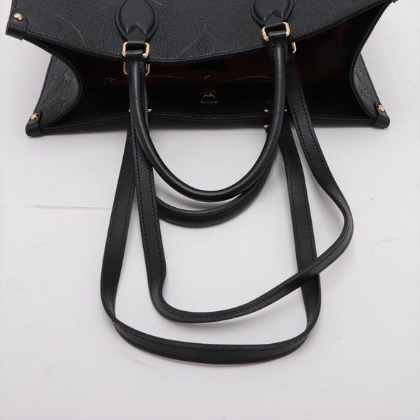 Louis Vuitton Noir Monogram Empreinte Leather OnTheGo MM [Clearance Sale]