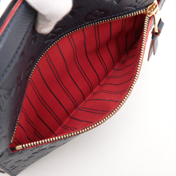 Louis Vuitton Marine Rouge Monogram Empreinte Leather Pochette Metis [Clearance Sale]