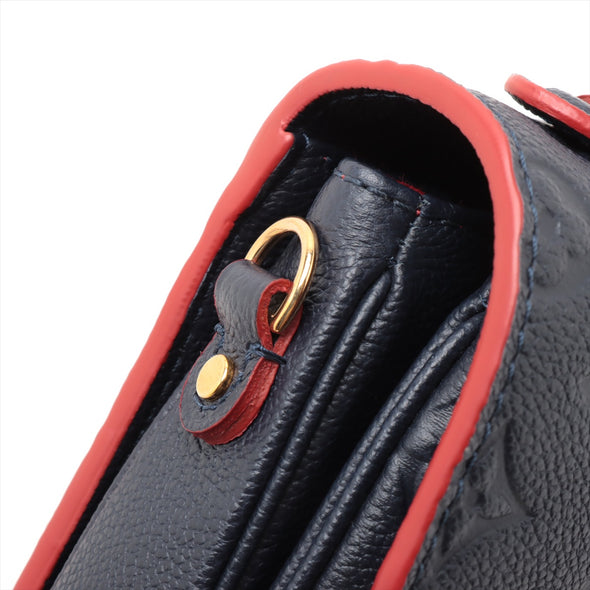 Louis Vuitton Marine Rouge Monogram Empreinte Leather Pochette Metis [Clearance Sale]
