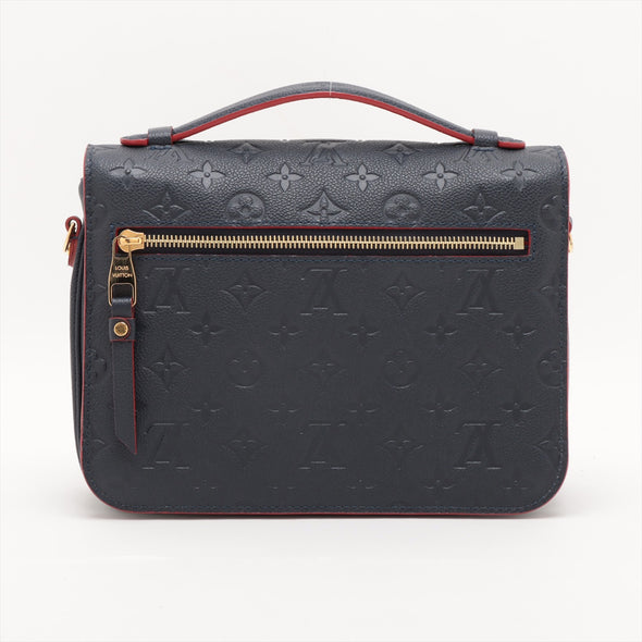 Louis Vuitton Marine Rouge Monogram Empreinte Leather Pochette Metis [Clearance Sale]