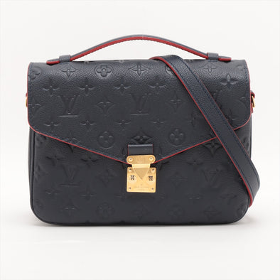 Louis Vuitton Marine Rouge Monogram Empreinte Leather Pochette Metis [Clearance Sale]