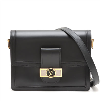 Louis Vuitton Noir Leather Dauphine MM [Clearance Sale]