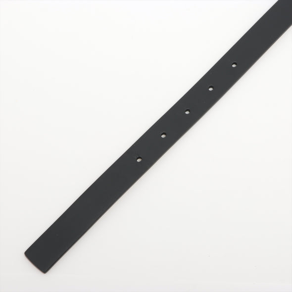 Christian Dior Black Leather 30 Montaigne Reversible Thin Belt [Clearance Sale]