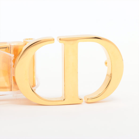 Christian Dior Black Leather 30 Montaigne Reversible Thin Belt [Clearance Sale]