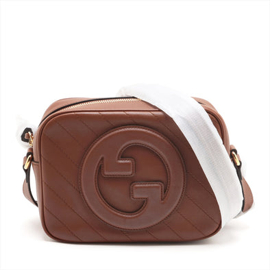 Gucci Brown Leather Blondie Small Shoulder Bag [Clearance Sale]