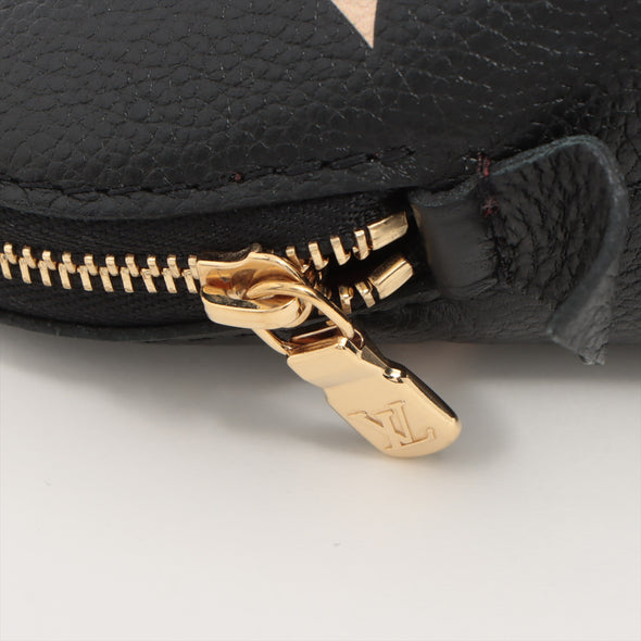 Louis Vuitton Black Beige Bicolor Monogram Empreinte Leather Cosmetic Pouch PM [Clearance Sale]