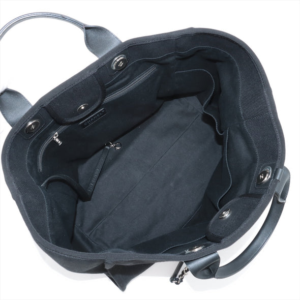 Chanel Black Canvas Deauville GM [Clearance Sale]