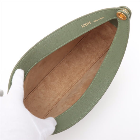 Loewe Green Leather Small Luna Bag [Clearance Sale]