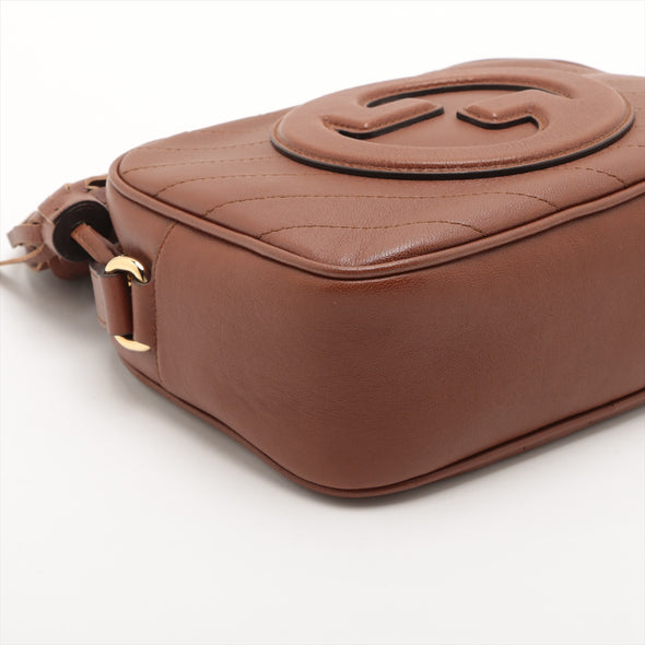 Gucci Brown Leather Blondie Small Shoulder Bag [Clearance Sale]