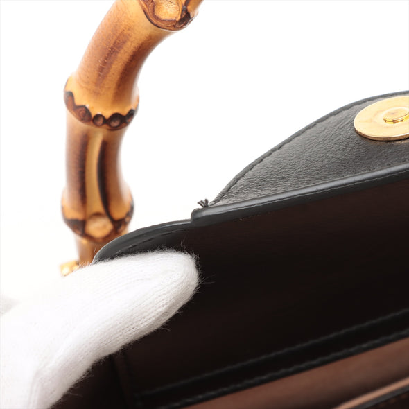 Gucci Black Leather Diana Tote Bag [Clearance Sale]