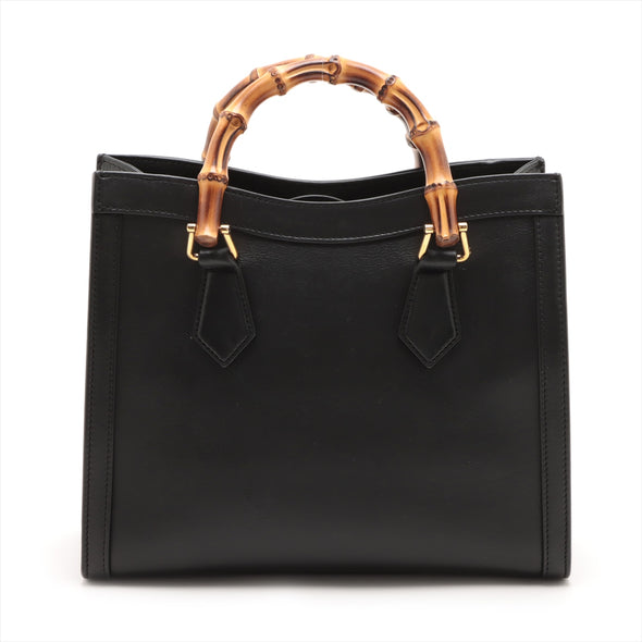 Gucci Black Leather Diana Tote Bag [Clearance Sale]