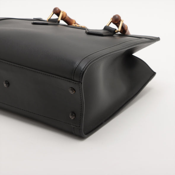Gucci Black Leather Diana Tote Bag [Clearance Sale]