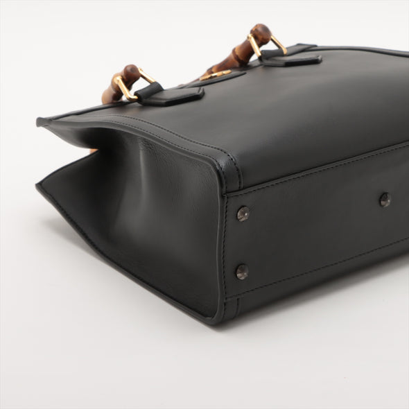Gucci Black Leather Diana Tote Bag [Clearance Sale]