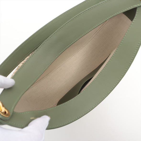 Loewe Green Leather Anagram Jacquard Medium Luna Bag [Clearance Sale]
