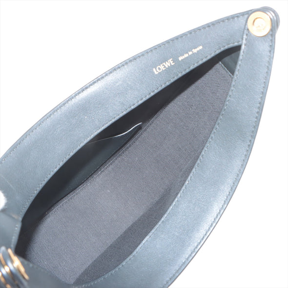 Loewe Navy Leather Anagram Jacquard Medium Luna Bag [Clearance Sale]