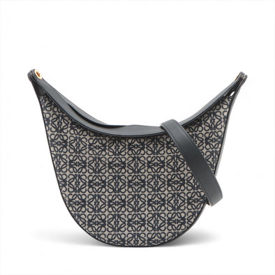 Loewe Navy Leather Anagram Jacquard Medium Luna Bag [Clearance Sale]