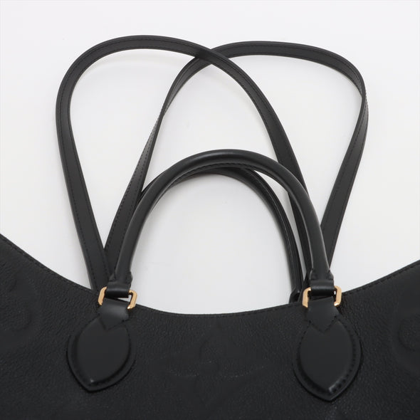 Louis Vuitton Noir Monogram Empreinte Leather OnTheGo GM [Clearance Sale]
