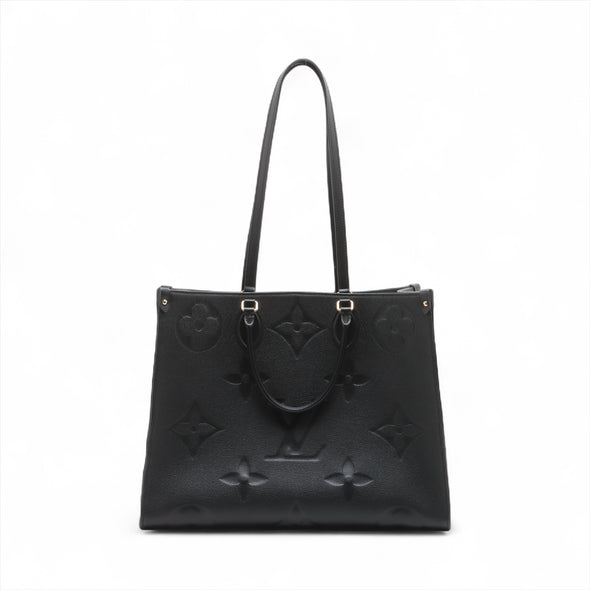 Louis Vuitton Noir Monogram Empreinte Leather OnTheGo GM [Clearance Sale]
