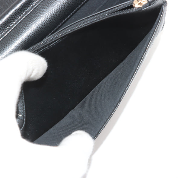 Chanel Black Caviar Leather Wallet On Chain [Clearance Sale]