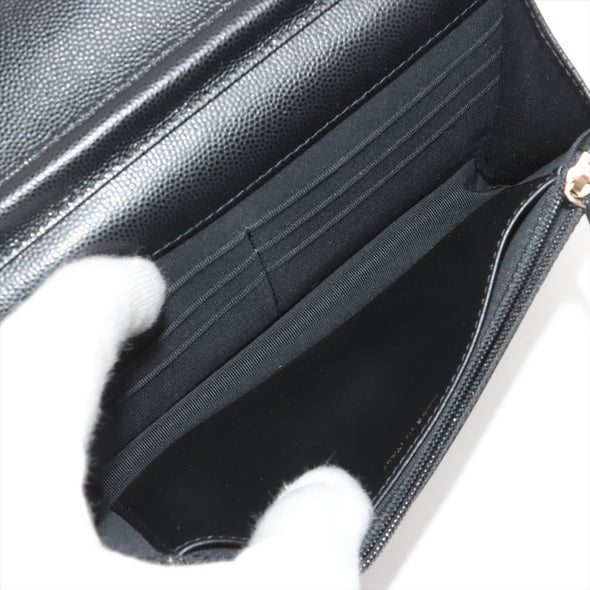 Chanel Black Caviar Leather Wallet On Chain [Clearance Sale]
