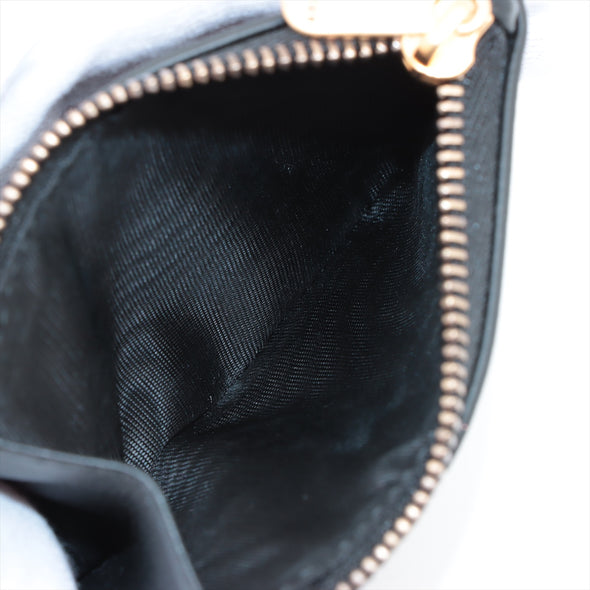Christian Dior Black Leather Saddle Lotus Wallet [Clearance Sale]