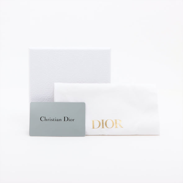 Christian Dior Black Leather Saddle Lotus Wallet [Clearance Sale]