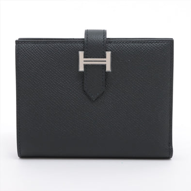 Hermes Black Epsom Calfskin Leather Mini Wallet [Clearance Sale]