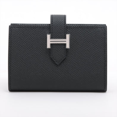 Hermes Black Epsom Calfskin Leather Card Holder [Clearance Sale]