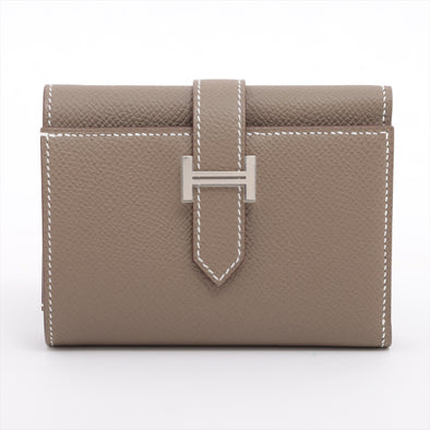 Hermes Etoupe Epsom Leather Bearn Wallet [Clearance Sale]