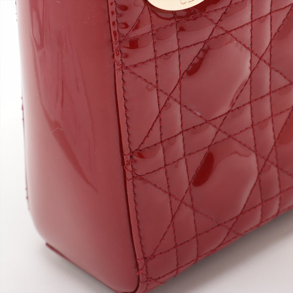 Christian Dior Red Patent Leather Mini Lady Dior [Clearance Sale]