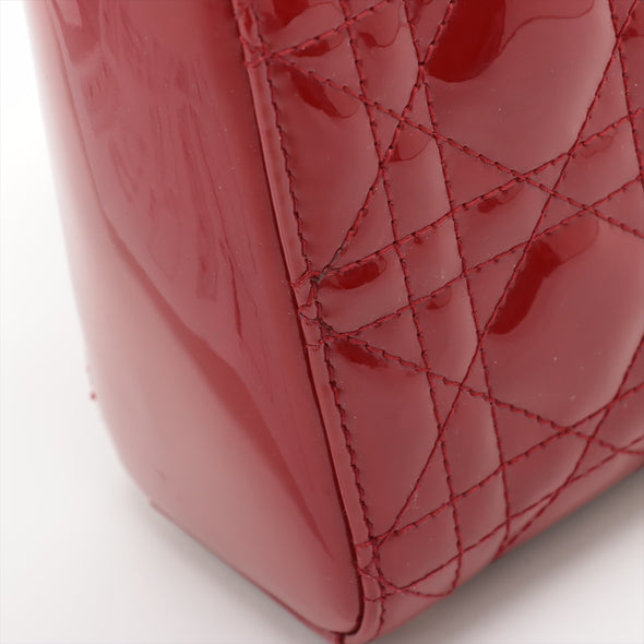 Christian Dior Red Patent Leather Mini Lady Dior [Clearance Sale]