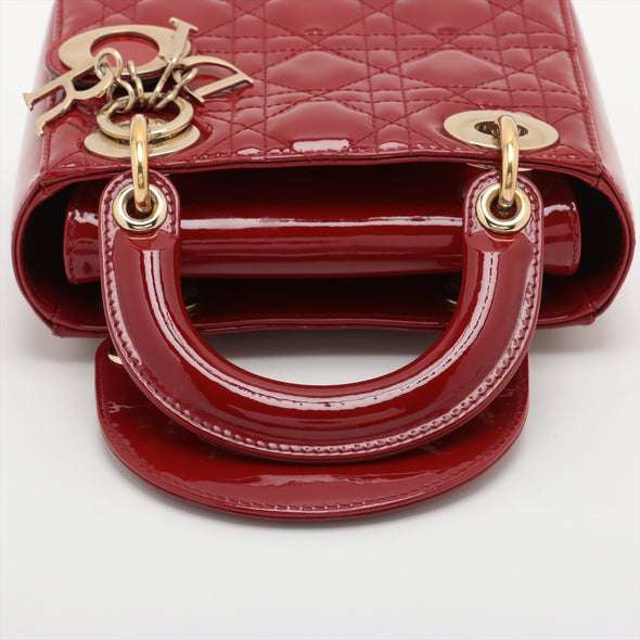 Christian Dior Red Patent Leather Mini Lady Dior [Clearance Sale]