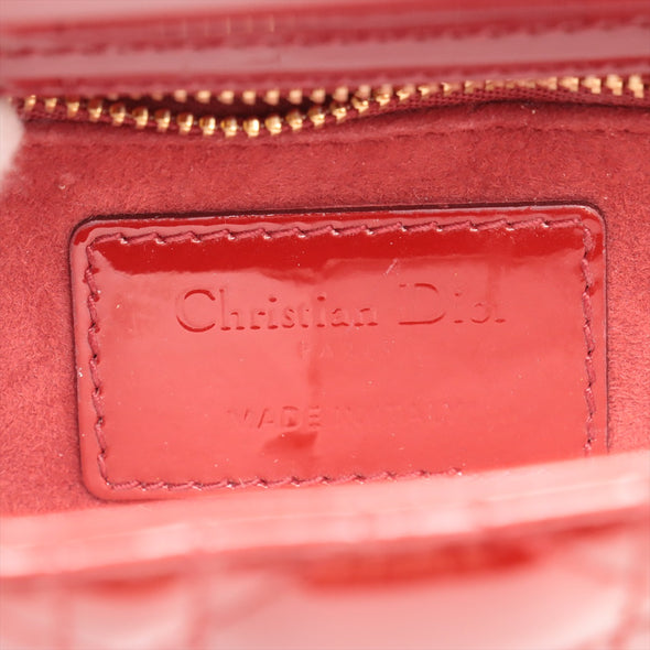 Christian Dior Red Patent Leather Mini Lady Dior [Clearance Sale]