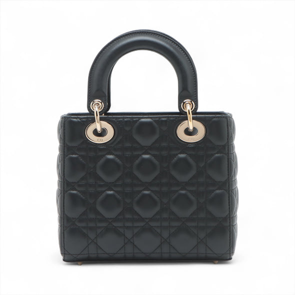 Christian Dior Black Cannage Leather Small Lady Dior [Clearance Sale]