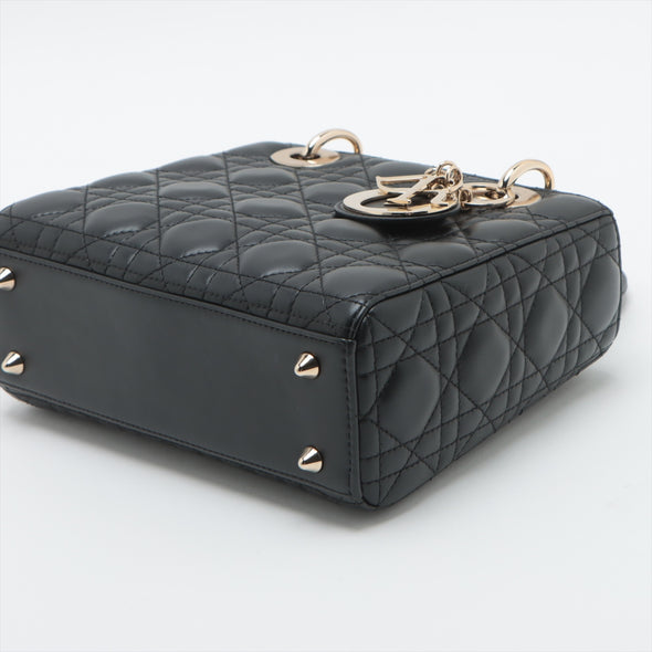 Christian Dior Black Cannage Leather Small Lady Dior [Clearance Sale]