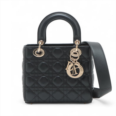 Christian Dior Black Cannage Leather Small Lady Dior [Clearance Sale]