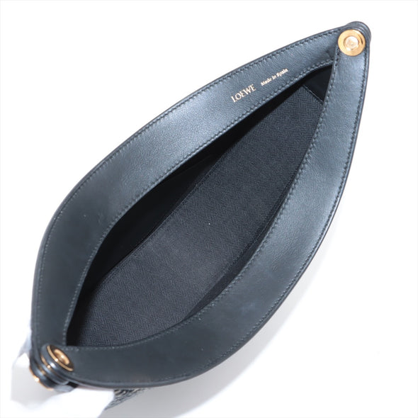 Loewe Blue Leather Anagram Canvas Luna Bag [Clearance Sale]
